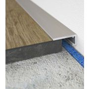 Плинтус алюминиевый EVROWOOD DA04 Микроплинтус L (5,9/26×20×2000 мм) — Серый анод